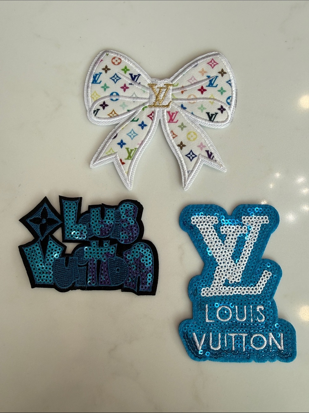 Hand Crafted Mixed Sequin Iron On Patches